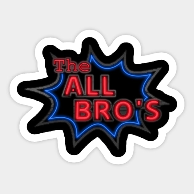 Neon All Bro's Logo Sticker by TheAllBros